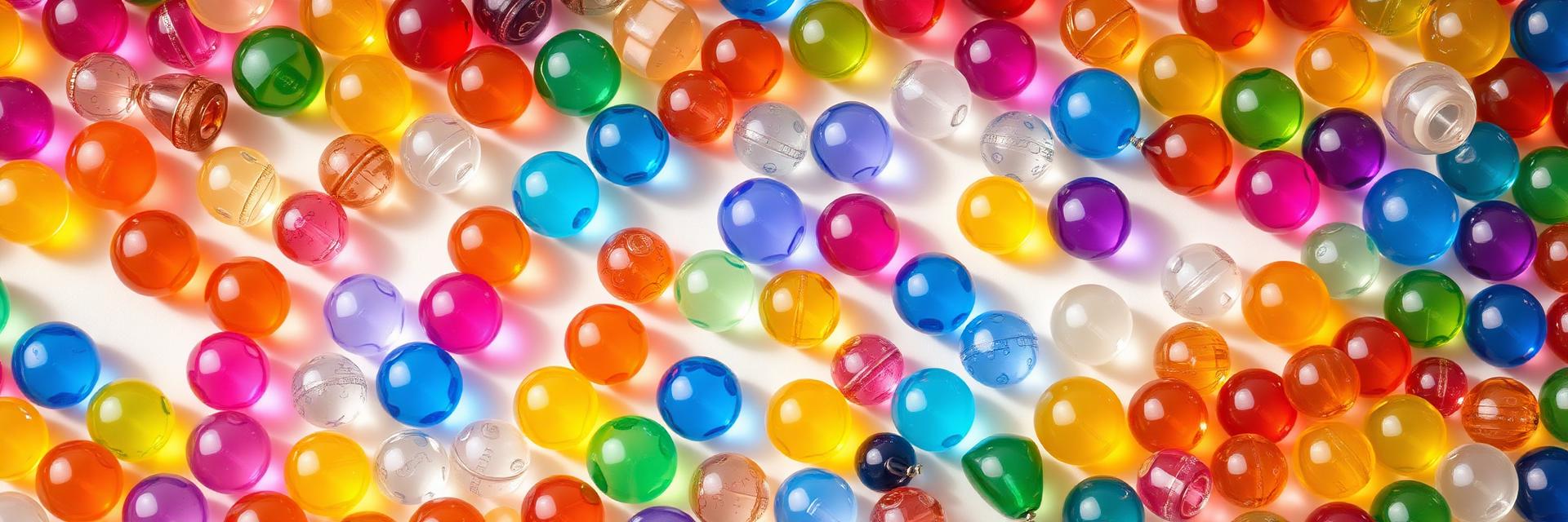 Colorful glass beads